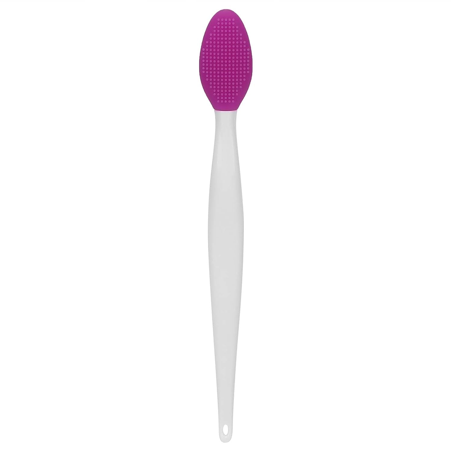 Silicone Nose Cleansing Brush, Silicone Exfoliating Lip Brush, Deep Cleaning Exfoliating Lip Brush with Double Sided, Facial Brush for Blackhead Cleanning, Lip Scrubs Exfoliator & Moisturizer(Purple)