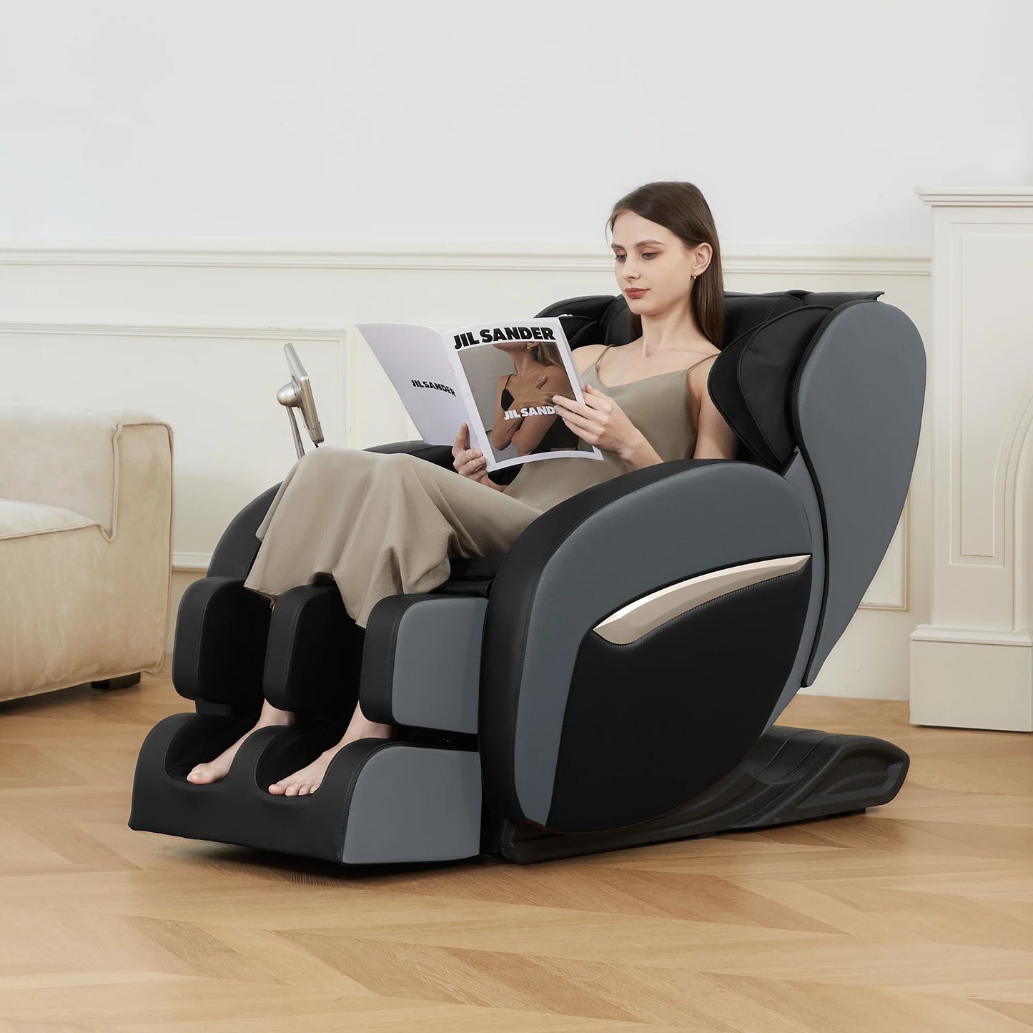 Zero Gravity Massage Chair, Shiatsu Massage Relaxation Recliner with Heating and Bluetooth, Black