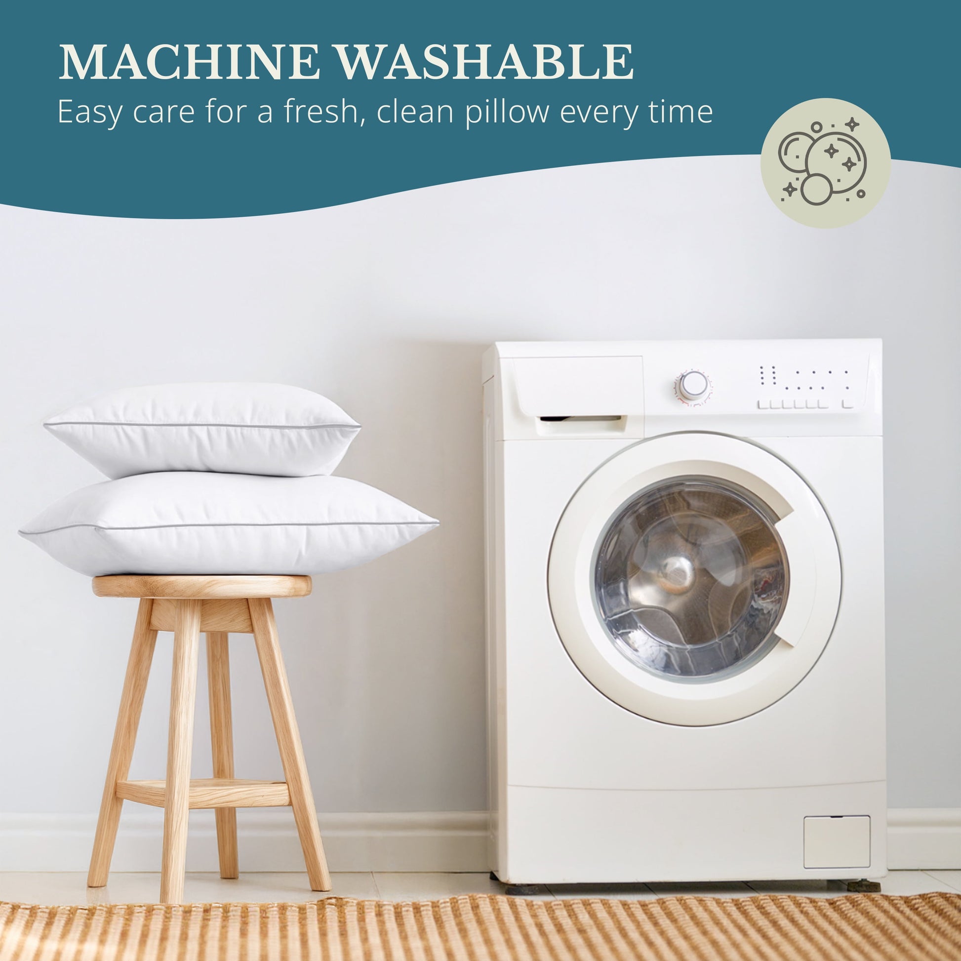 Pillows Queen Size Set of 2 – Luxury Hotel Collection Bed Pillow Queen Size for Side, Back & Stomach Sleepers, Durable & Easy to Wash