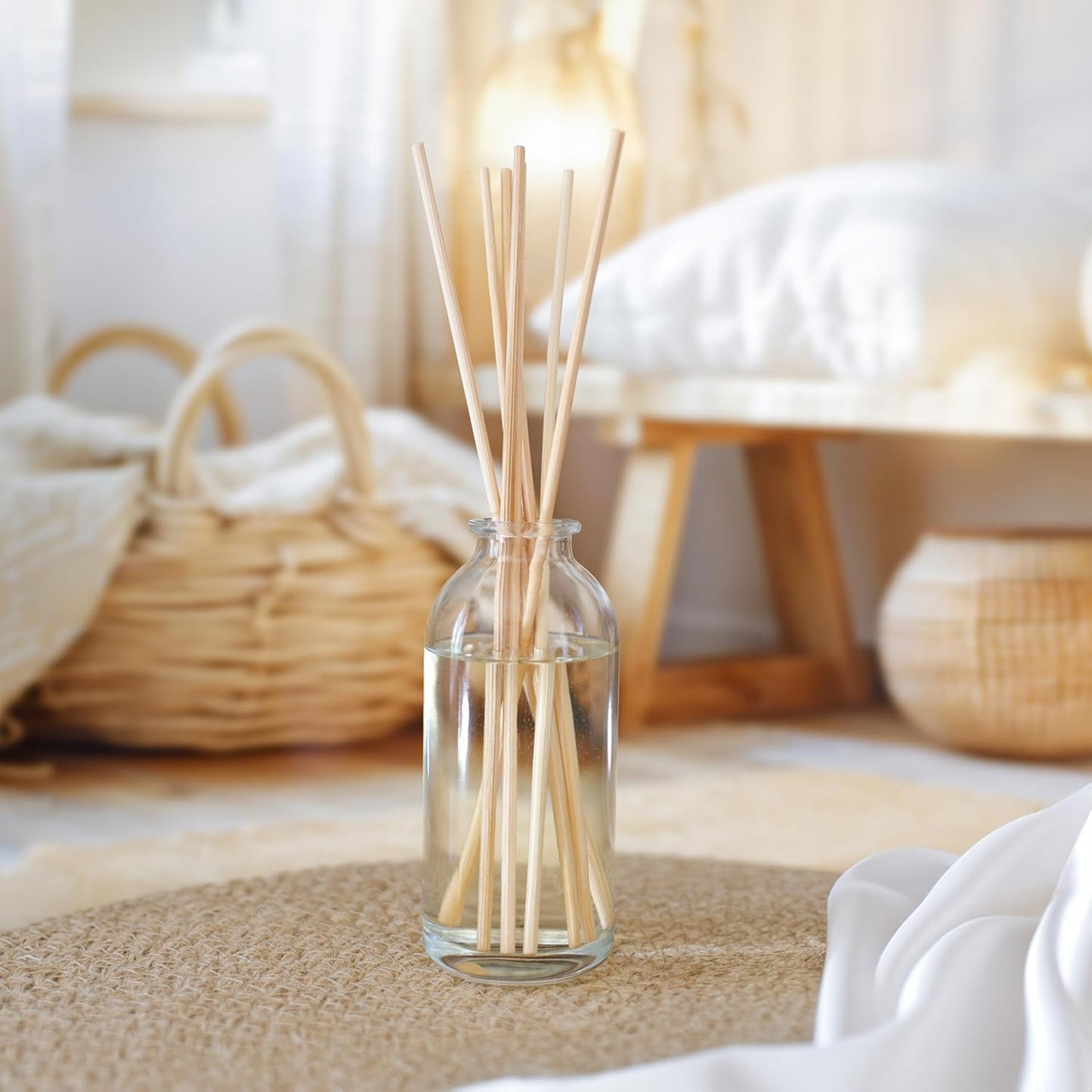 Cinnamon Vanilla Oil Reed Diffuser Set | Warm, Fresh Baked Cookies | Perfect Fall Scent! | Made W/Essential Oils | Great Kitchen Scent & Gift Idea | Eco-Friendly. Vegan.