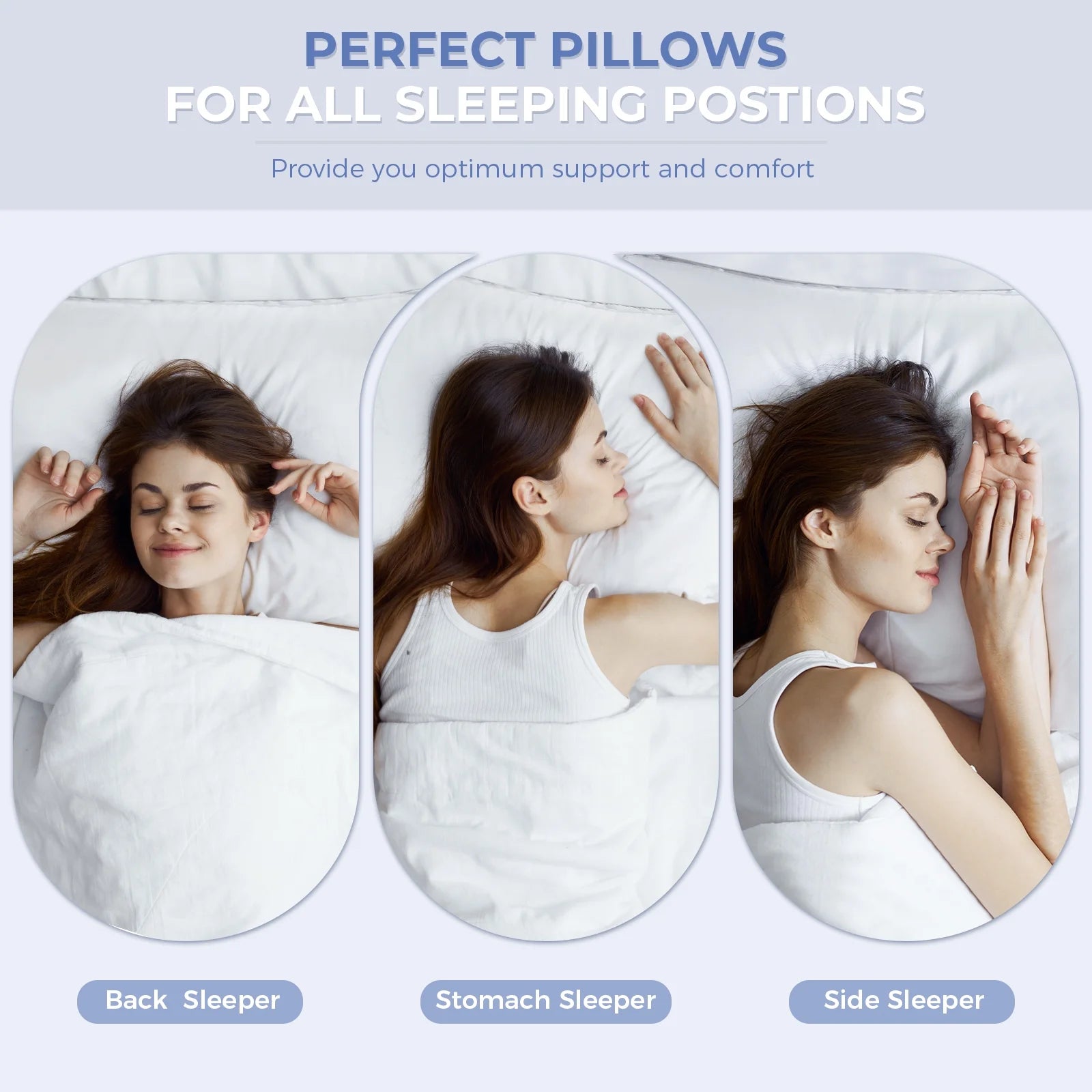 Bed Pillows Standard Size Set of 4, Luxury Hotel Quality,Fluffy and Supportive Gusseted Bed Pillows for Side, Back, or Stomach Sleepers,20''X 26''